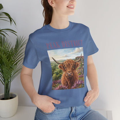 Peak District Highland Cow T‑Shirt