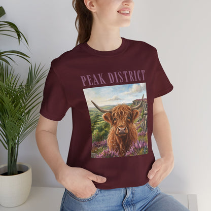 Peak District Highland Cow T‑Shirt