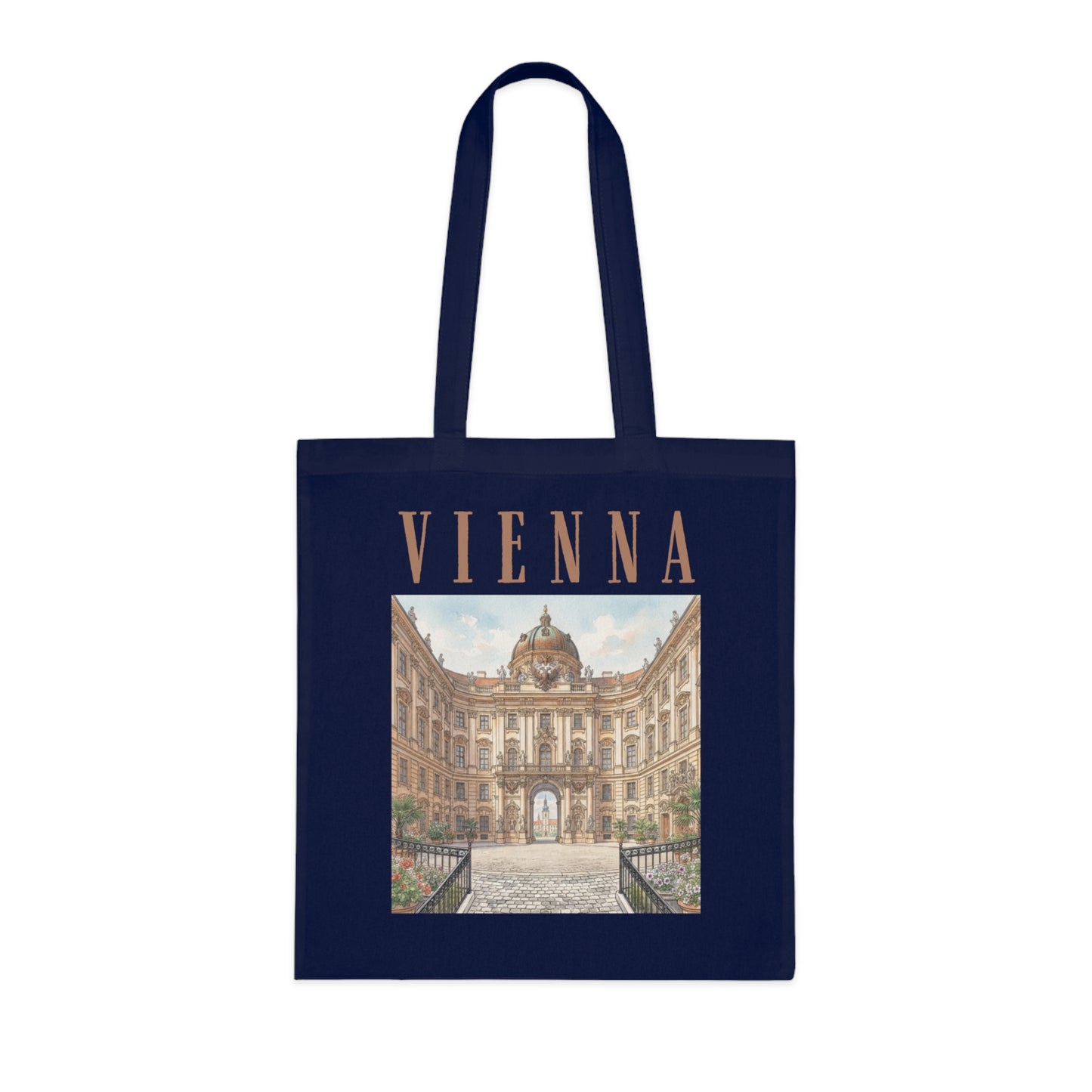 Vienna Architectural Photo Tote Bag – Vintage City Travel Souvenir