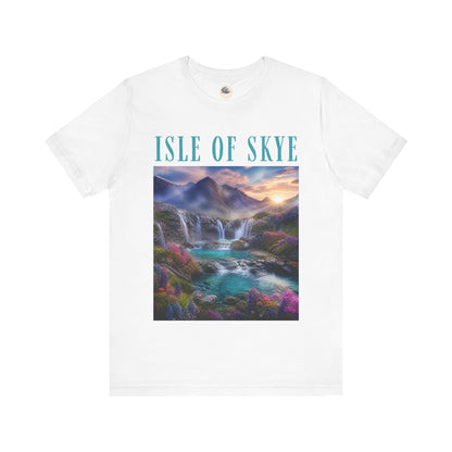 Isle of Skye Scenic T-Shirt — Scottish Landscape Waterfall Tee