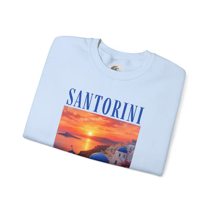 Santorini Sunset Sweatshirt — Greek Island Travel Crewneck