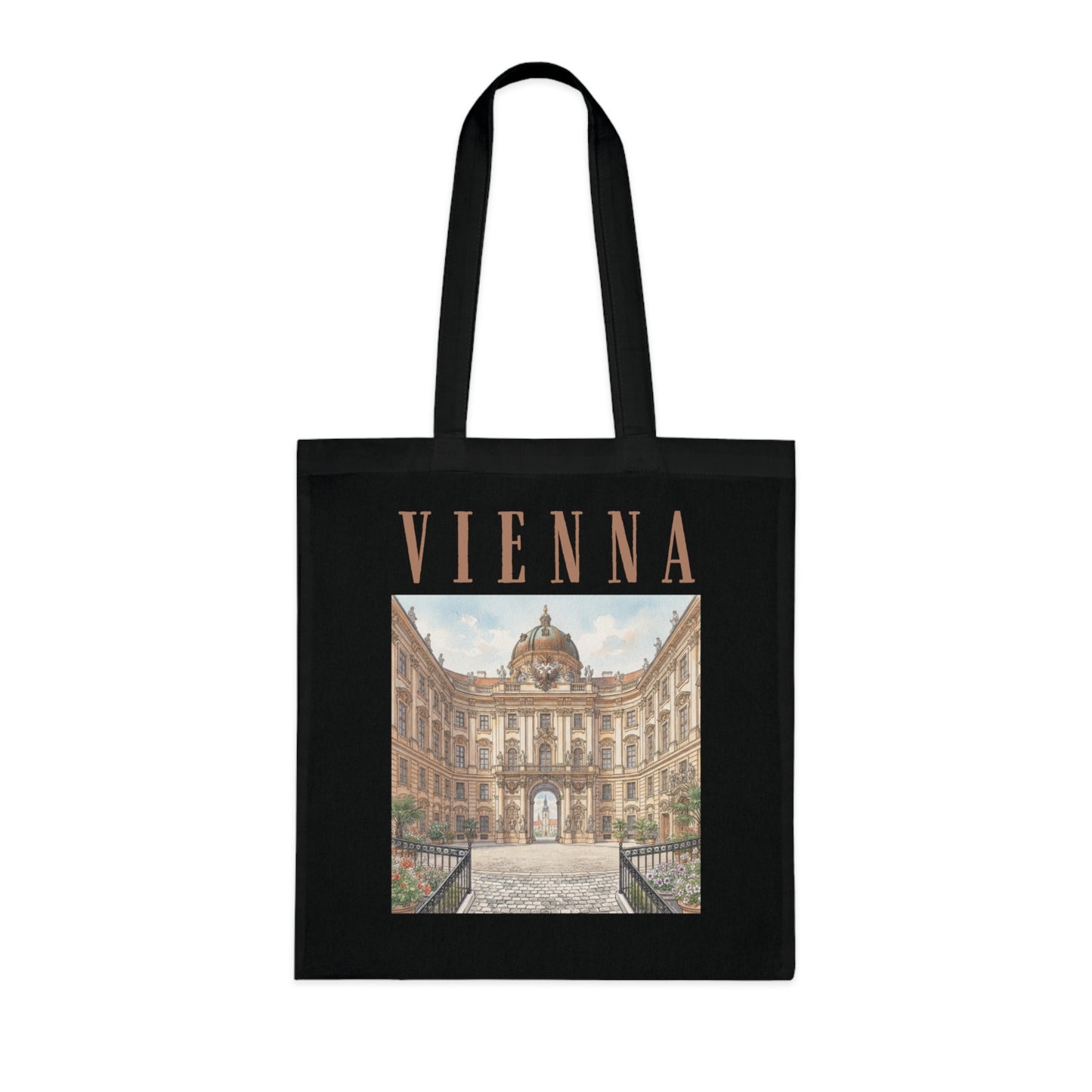 Vienna Architectural Photo Tote Bag – Vintage City Travel Souvenir