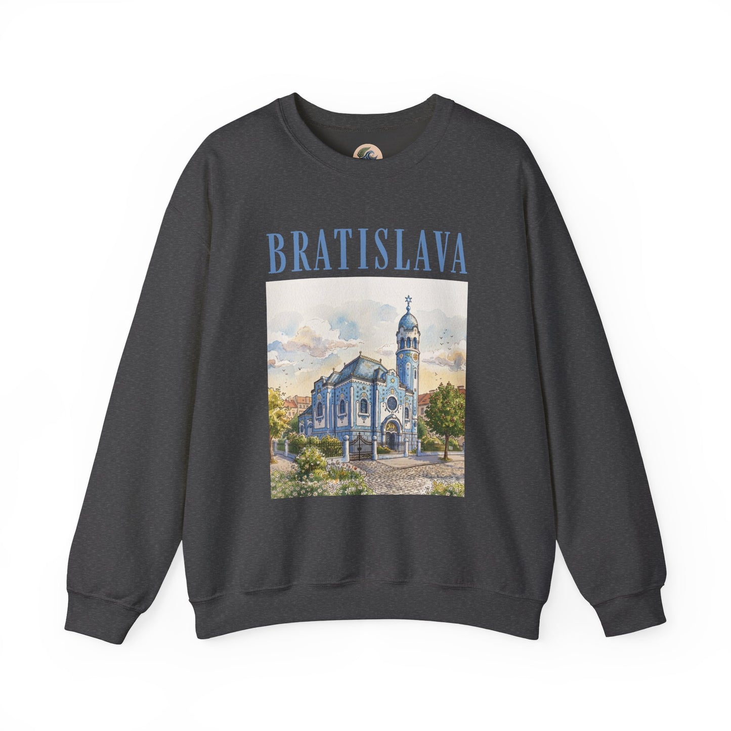 Bratislava Scenic Crewneck Sweatshirt – Vintage Cityscape Graphic