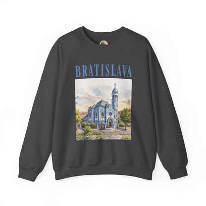 Bratislava Scenic Crewneck Sweatshirt – Vintage Cityscape Graphic