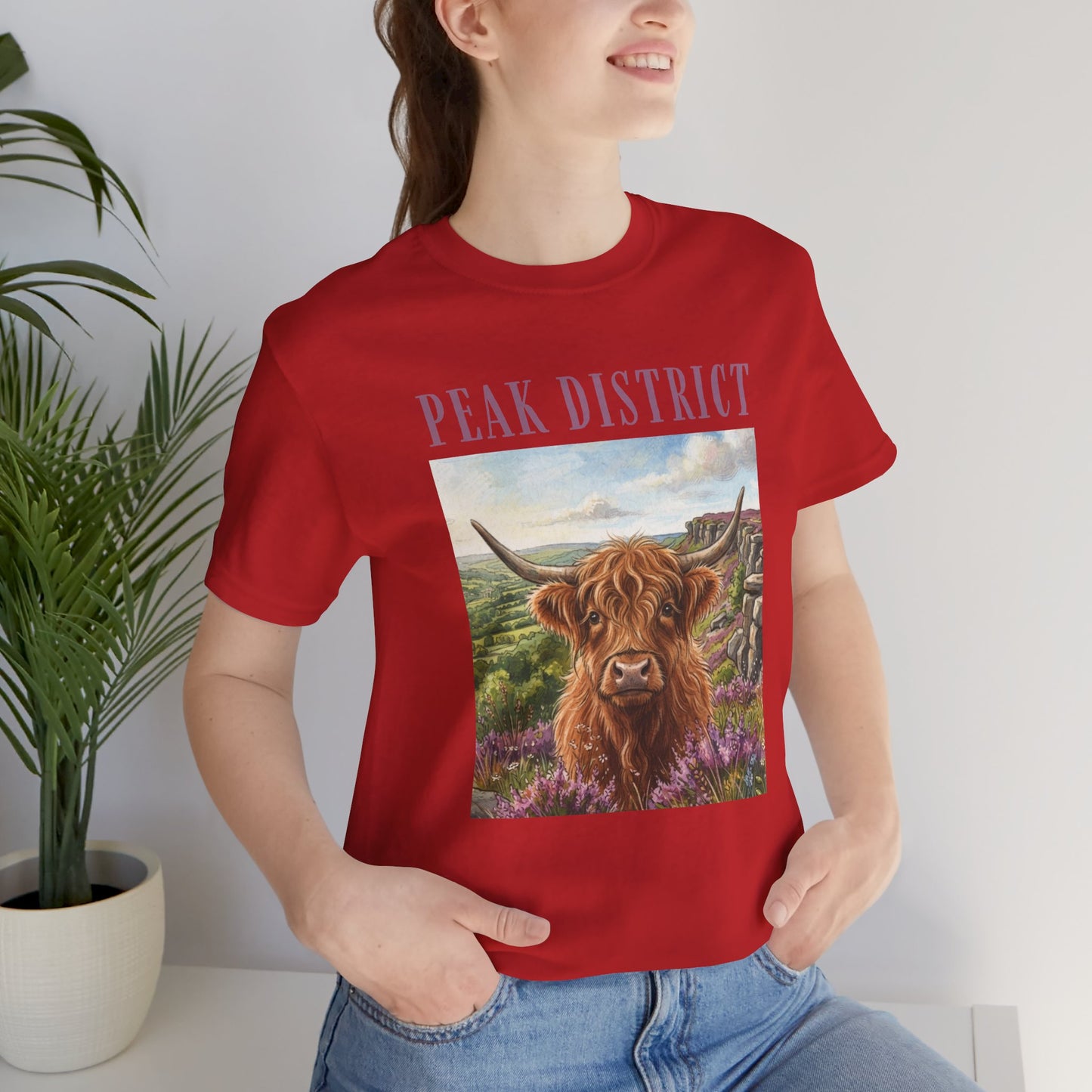 Peak District Highland Cow T‑Shirt