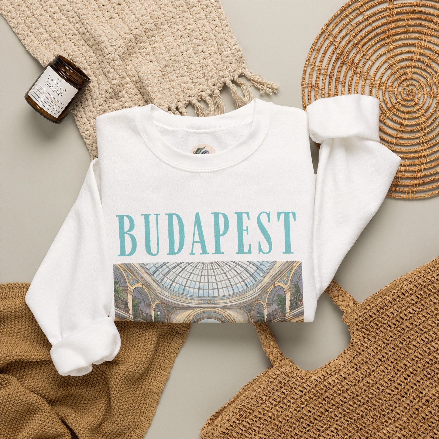 Budapest Thermal Bath Crewneck Sweatshirt
