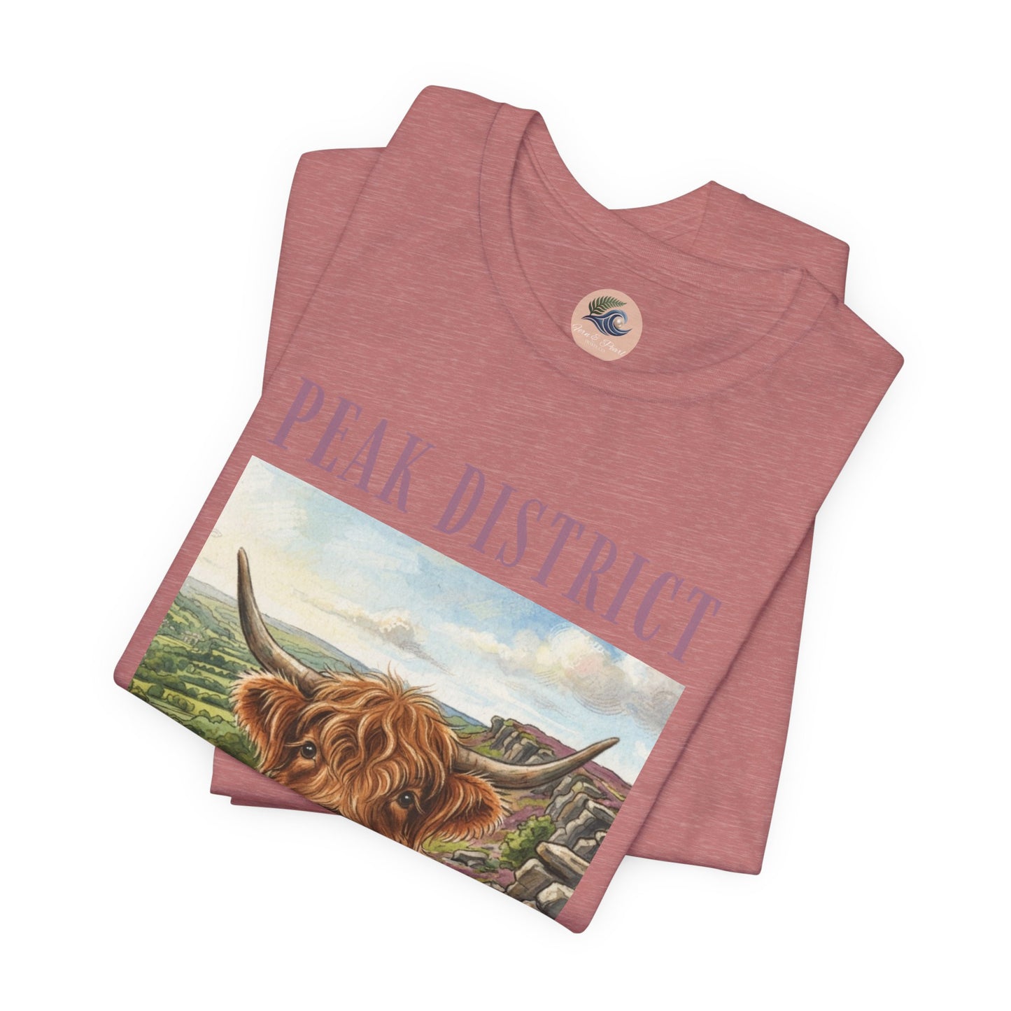 Peak District Highland Cow T‑Shirt