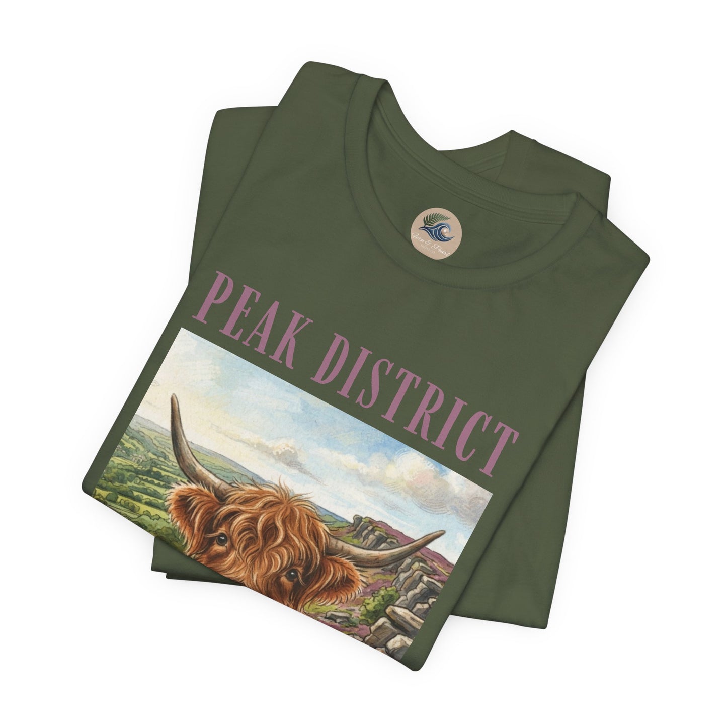 Peak District Highland Cow T‑Shirt