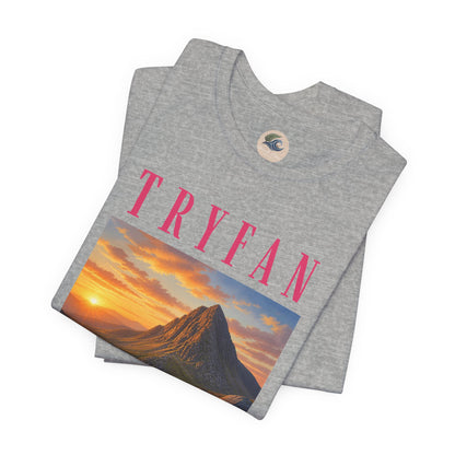 Tryfan Mountain Tee — Scenic Sunset Landscape T‑Shirt