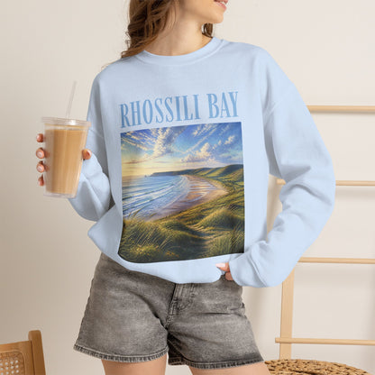 Rhossili Bay Scenic Crewneck Sweatshirt