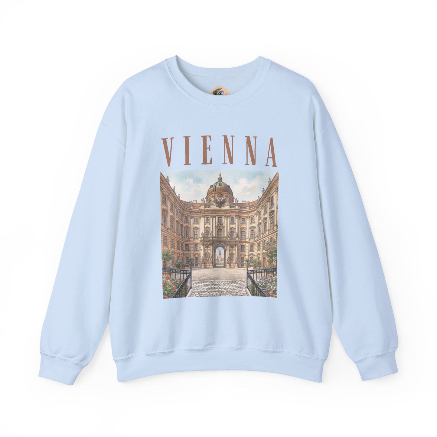 Vienna Palace Crewneck Sweatshirt — Vintage Vienna Travel Sweatshirt