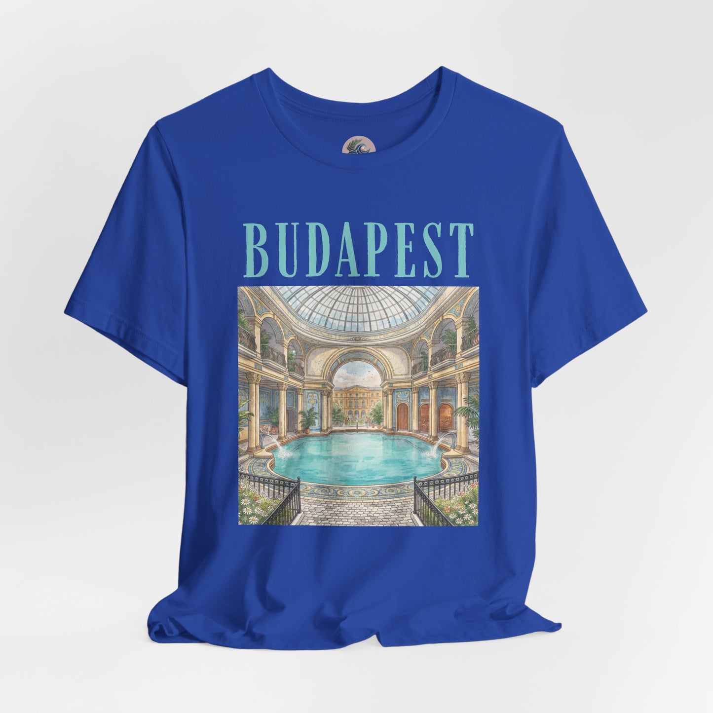 Budapest Thermal Baths Graphic Tee — Vintage Spa Travel T-Shirt