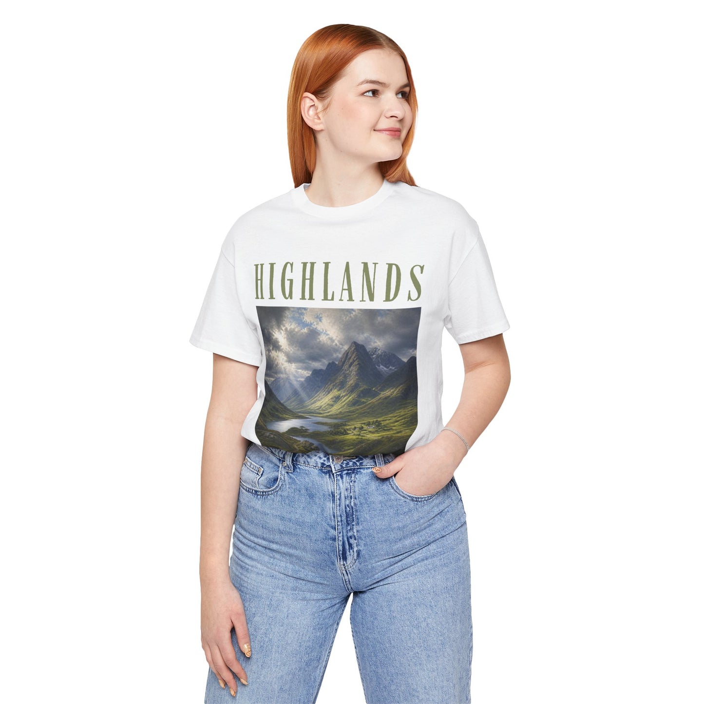 Highlands Scenic Tee — Vintage Mountain Landscape T-Shirt
