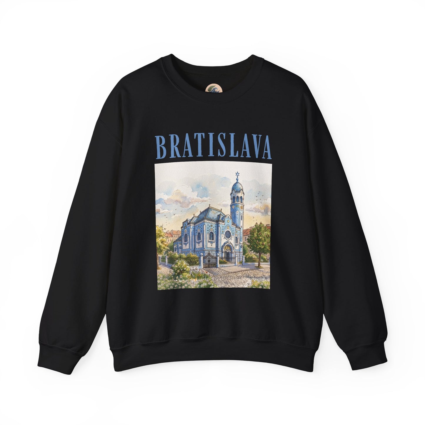 Bratislava Scenic Crewneck Sweatshirt – Vintage Cityscape Graphic