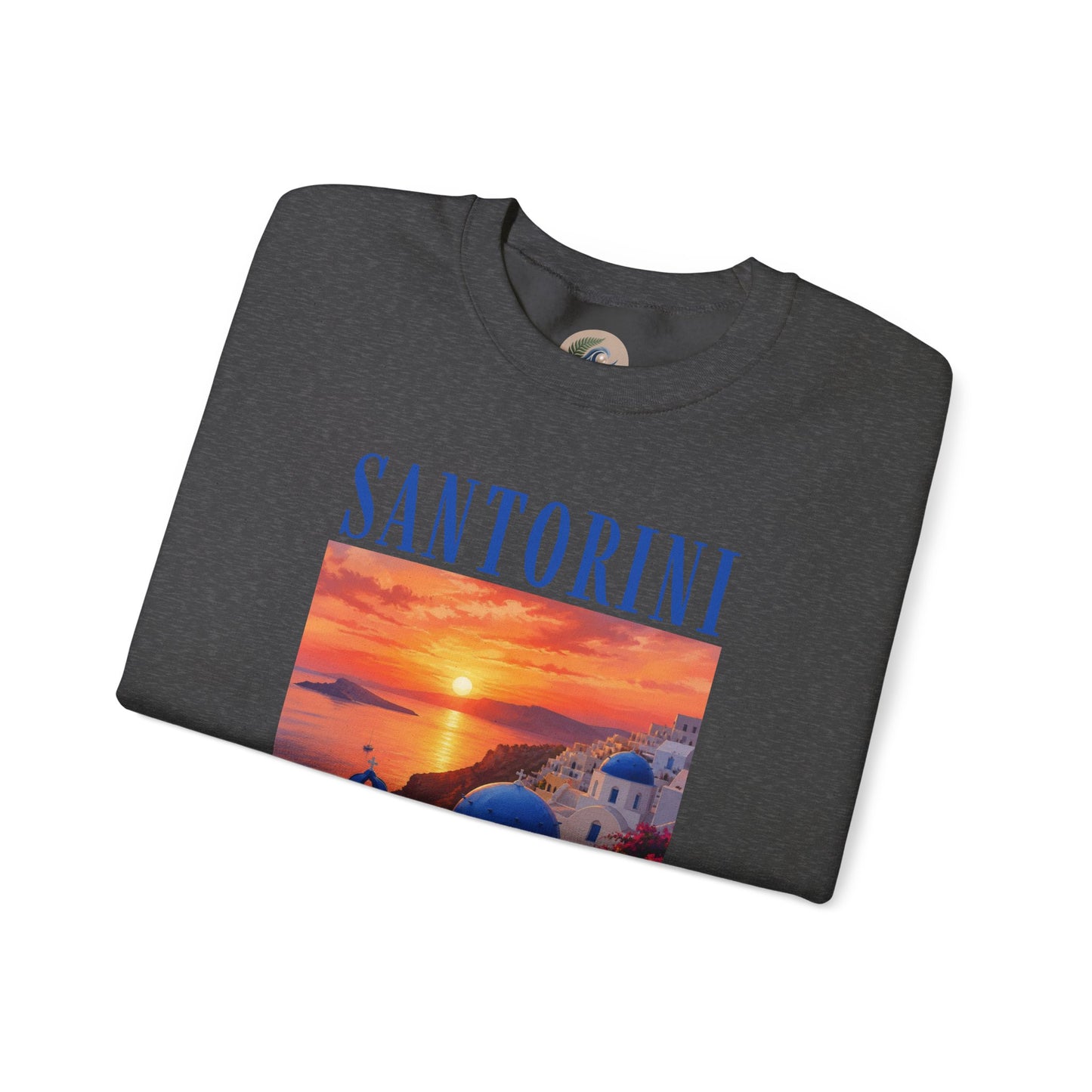 Santorini Sunset Sweatshirt — Greek Island Travel Crewneck