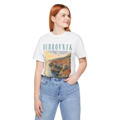 Dubrovnik Coastal Sunset T-Shirt — Vintage Travel Tee