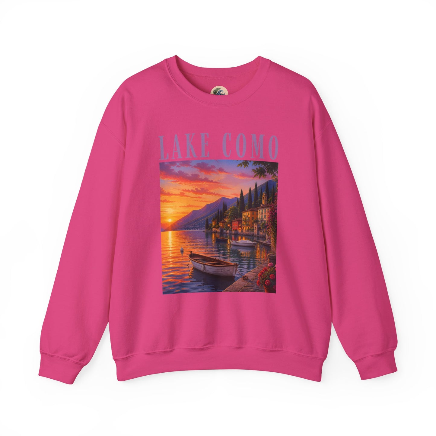 Lake Como Sunset Crewneck Sweatshirt