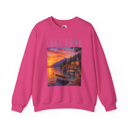 Lake Como Sunset Crewneck Sweatshirt