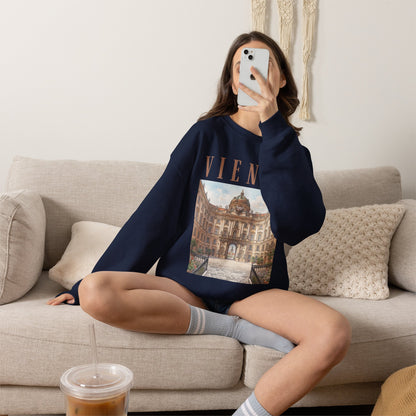 Vienna Palace Crewneck Sweatshirt — Vintage Vienna Travel Sweatshirt