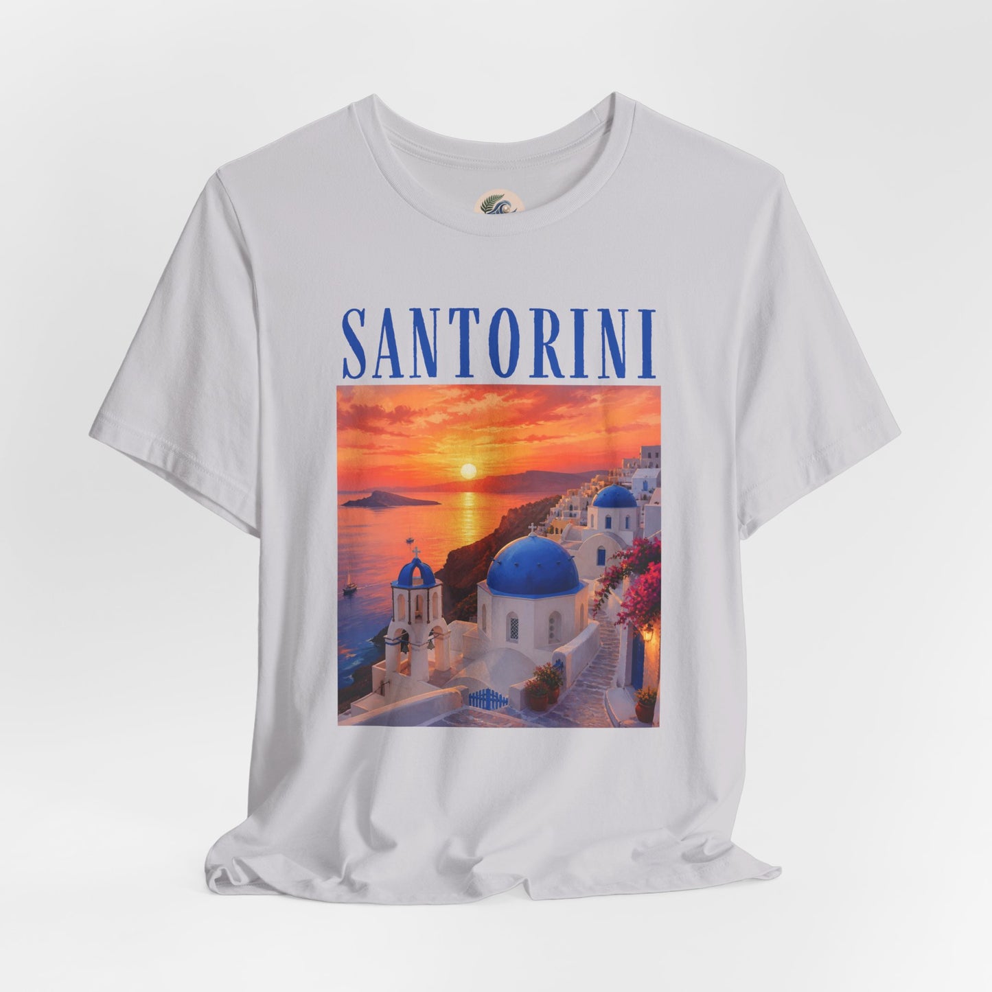 Santorini Sunset Tee — Greek Island Travel T‑Shirt
