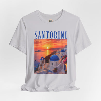 Santorini Sunset Tee — Greek Island Travel T‑Shirt
