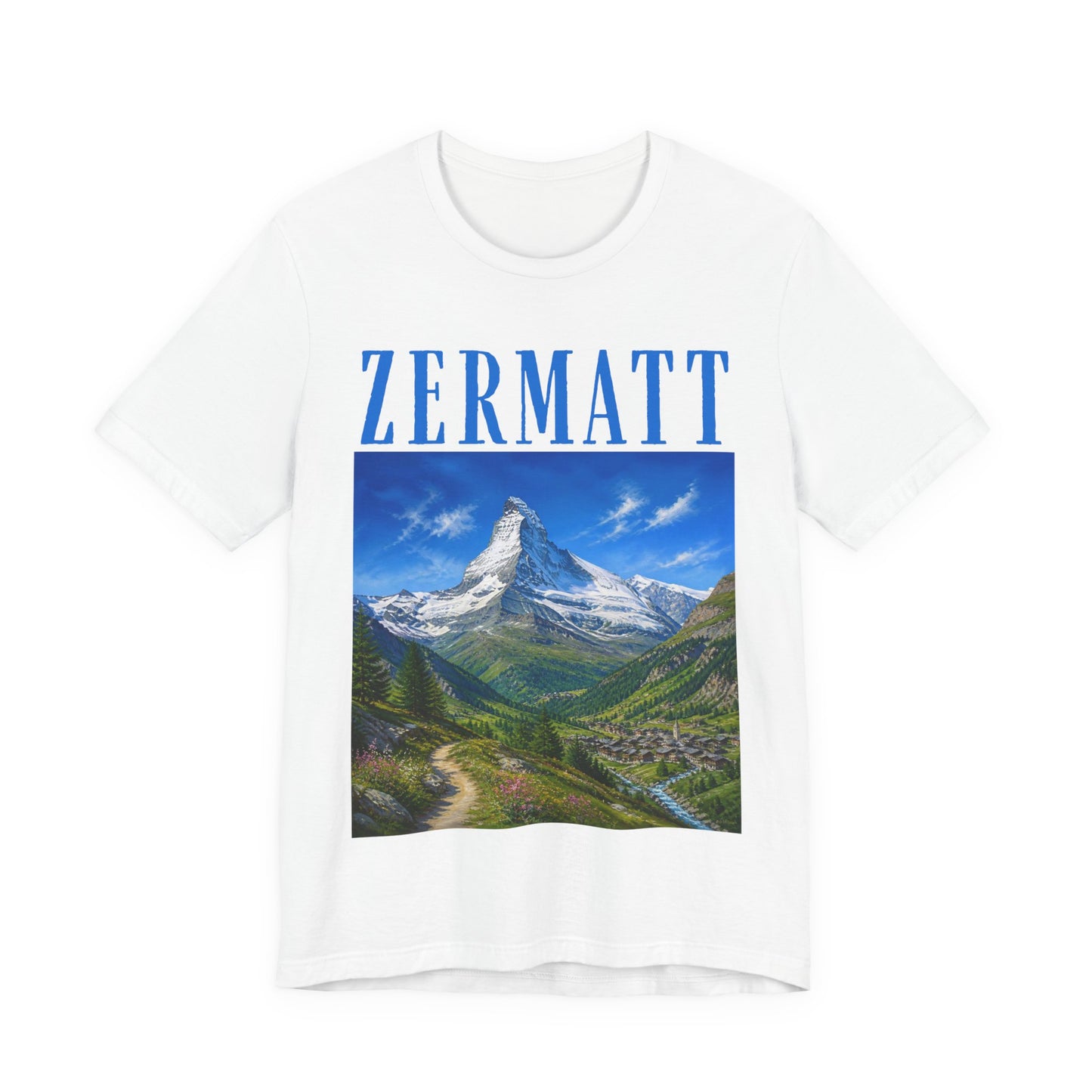 Zermatt Mountain Tee — Scenic Matterhorn Travel T‑Shirt