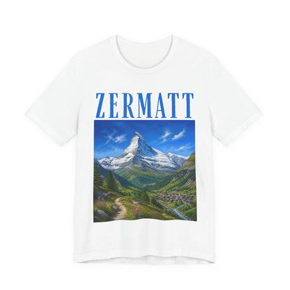 Zermatt Mountain Tee — Scenic Matterhorn Travel T‑Shirt