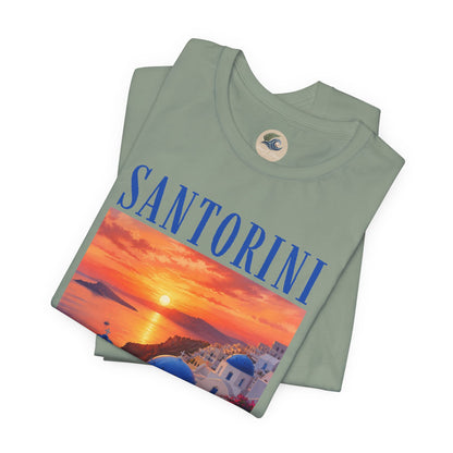 Santorini Sunset Tee — Greek Island Travel T‑Shirt