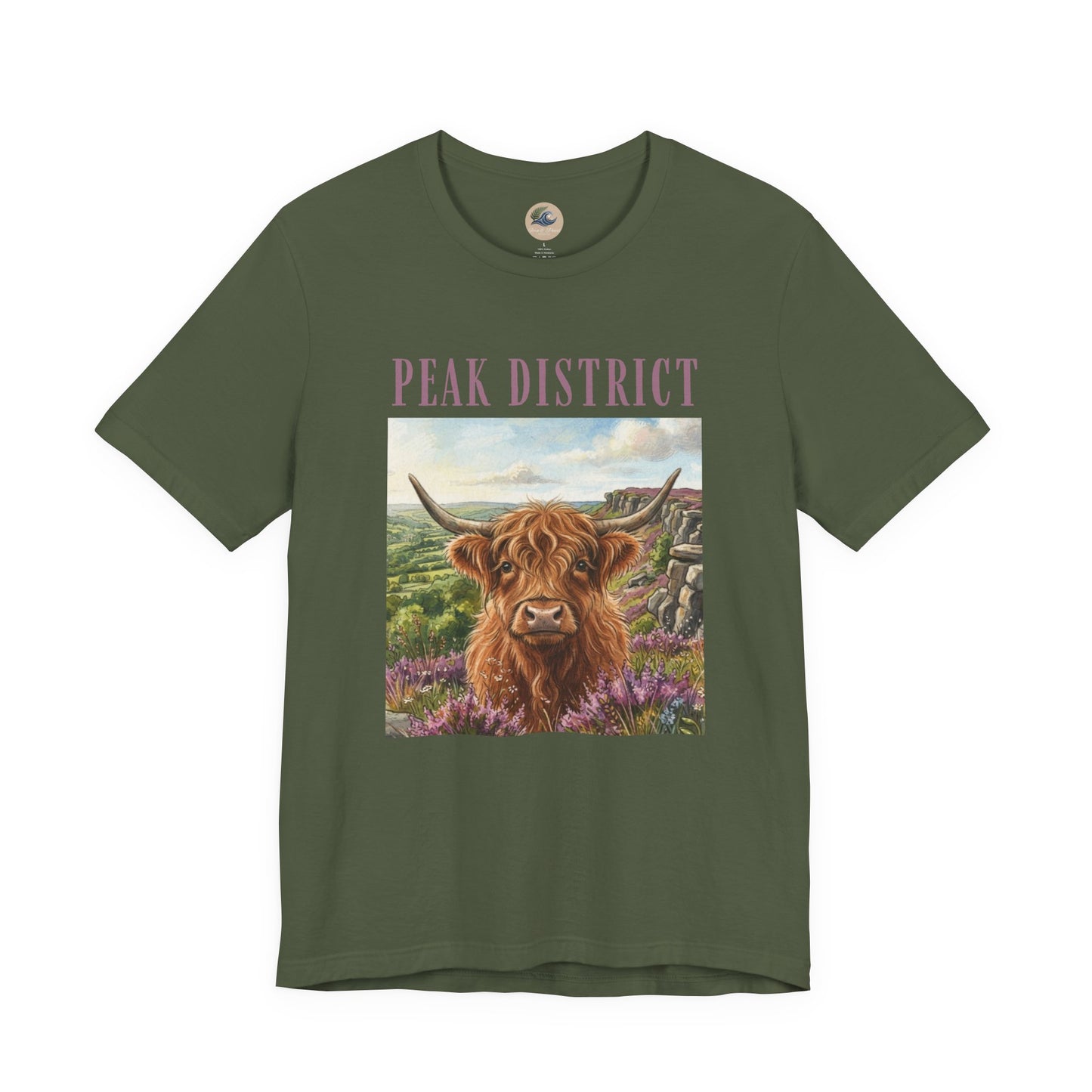 Peak District Highland Cow T‑Shirt