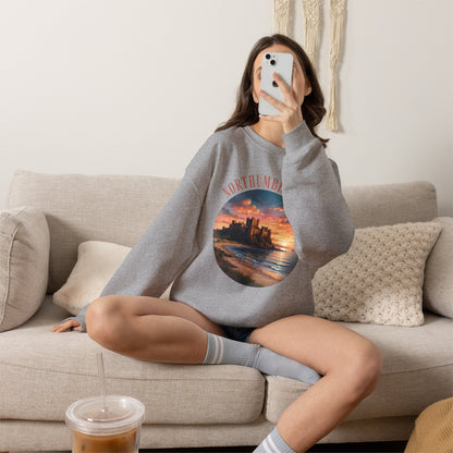 Northumberland Castle Sweatshirt — Scenic Sunset Crewneck