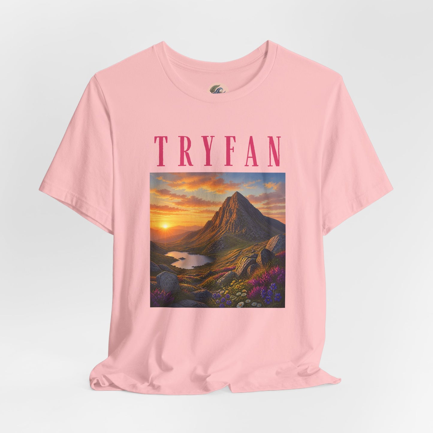 Tryfan Mountain Tee — Scenic Sunset Landscape T‑Shirt