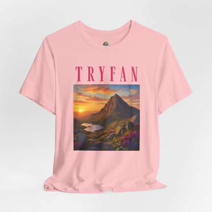 Tryfan Mountain Tee — Scenic Sunset Landscape T‑Shirt