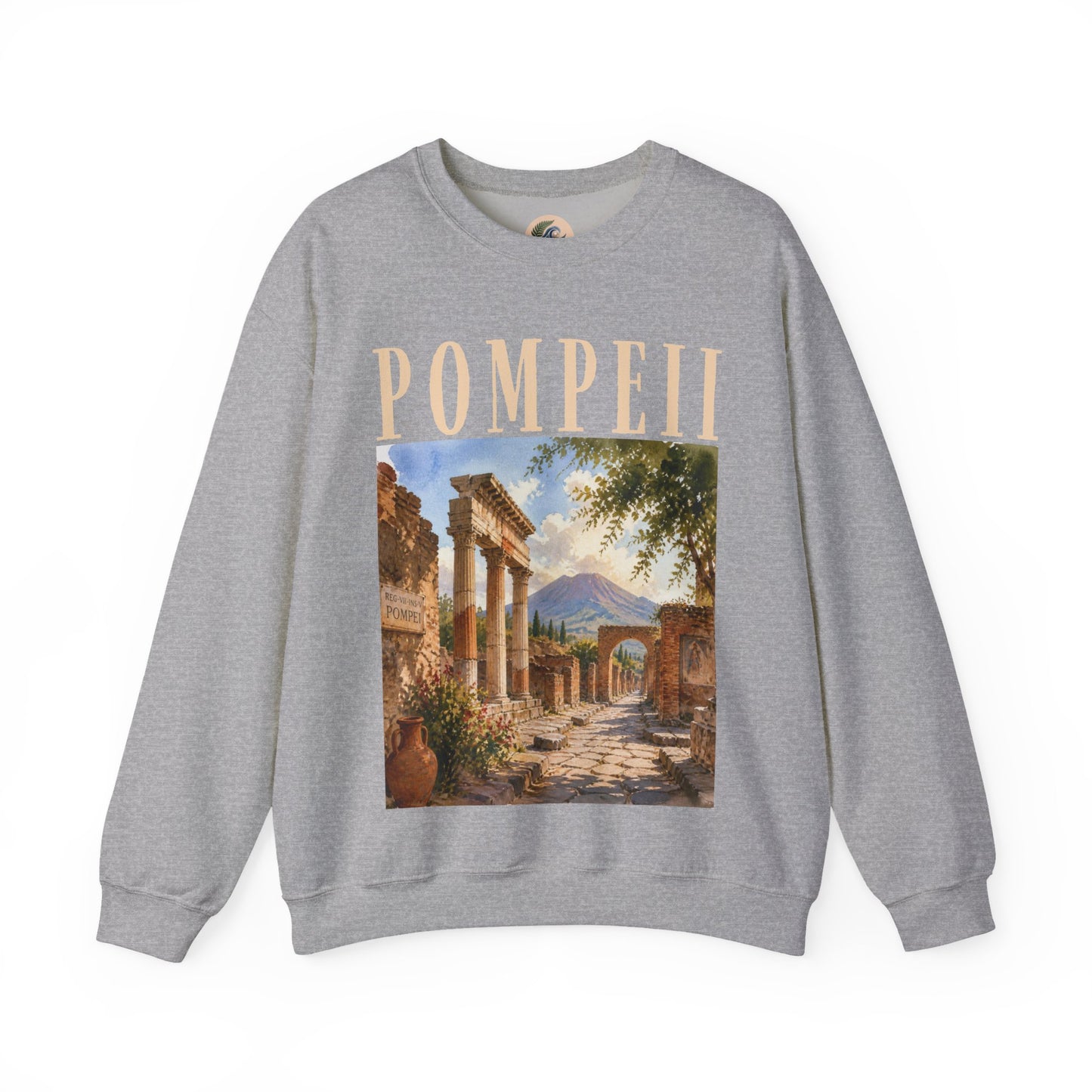 Pompeii Ruins Vintage Crewneck Sweatshirt