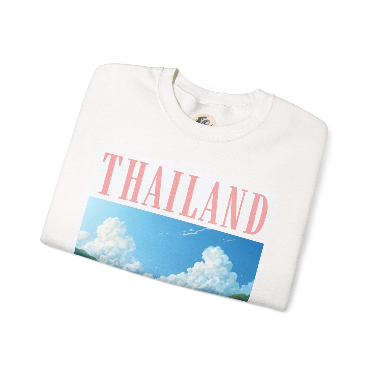 Thailand Scenic Sweatshirt — Tropical Rice Terrace Graphic Crewneck