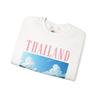 Thailand Scenic Sweatshirt — Tropical Rice Terrace Graphic Crewneck