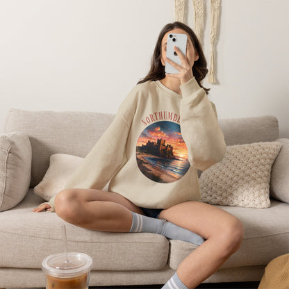 Northumberland Castle Sweatshirt — Scenic Sunset Crewneck
