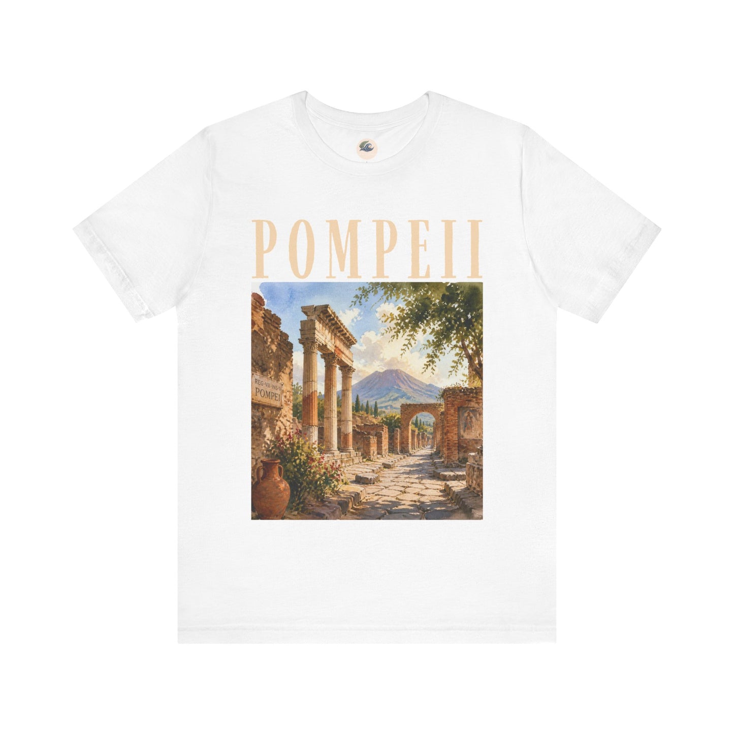 Pompeii Vintage Ruins Tee — Retro Travel Graphic T-Shirt