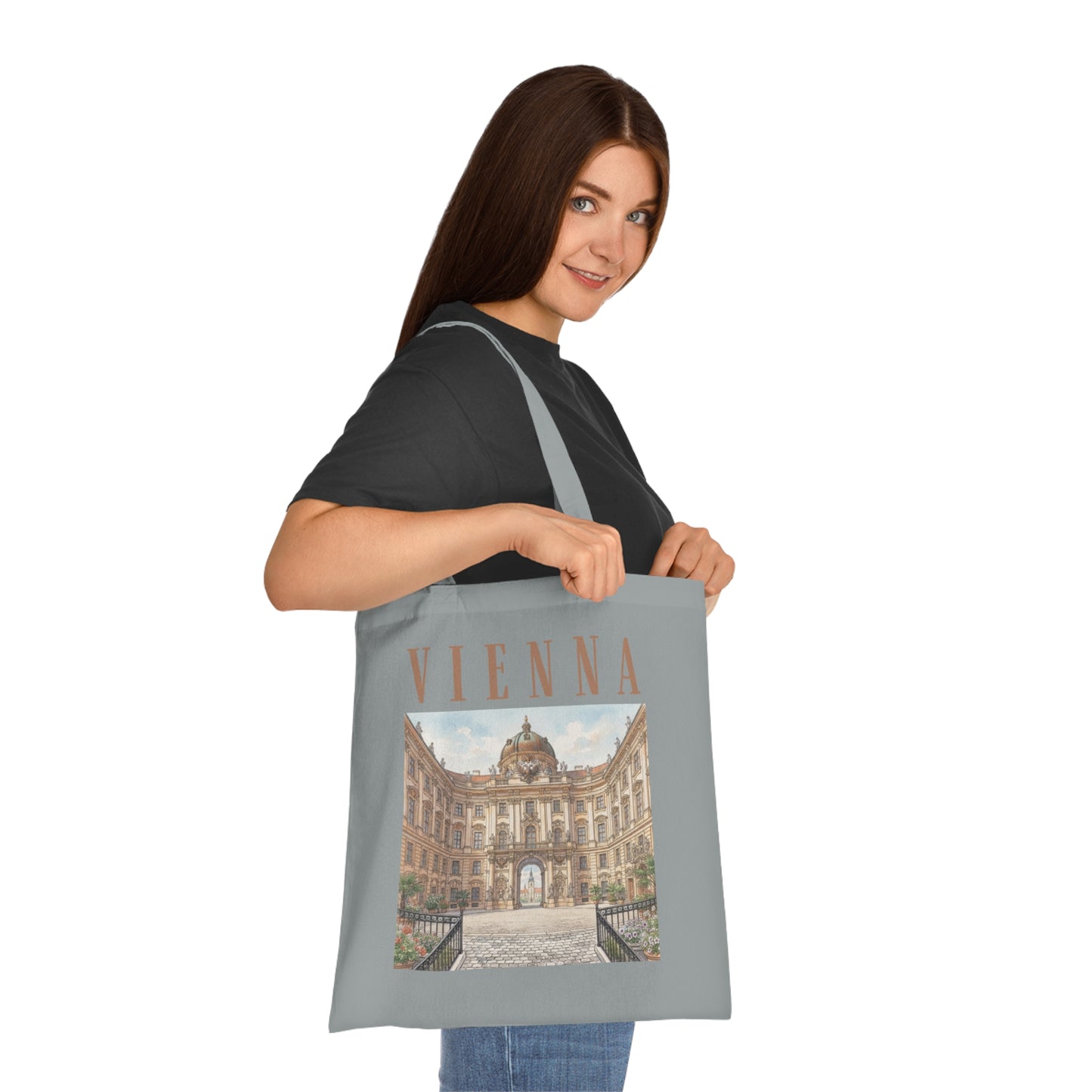 Vienna Architectural Photo Tote Bag – Vintage City Travel Souvenir