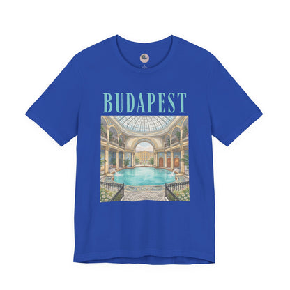 Budapest Thermal Baths Graphic Tee — Vintage Spa Travel T-Shirt