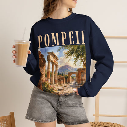 Pompeii Ruins Vintage Crewneck Sweatshirt