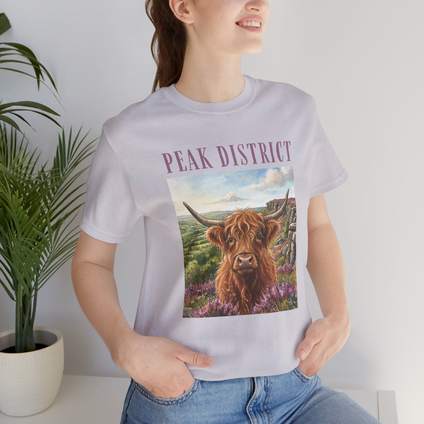 Peak District Highland Cow T‑Shirt