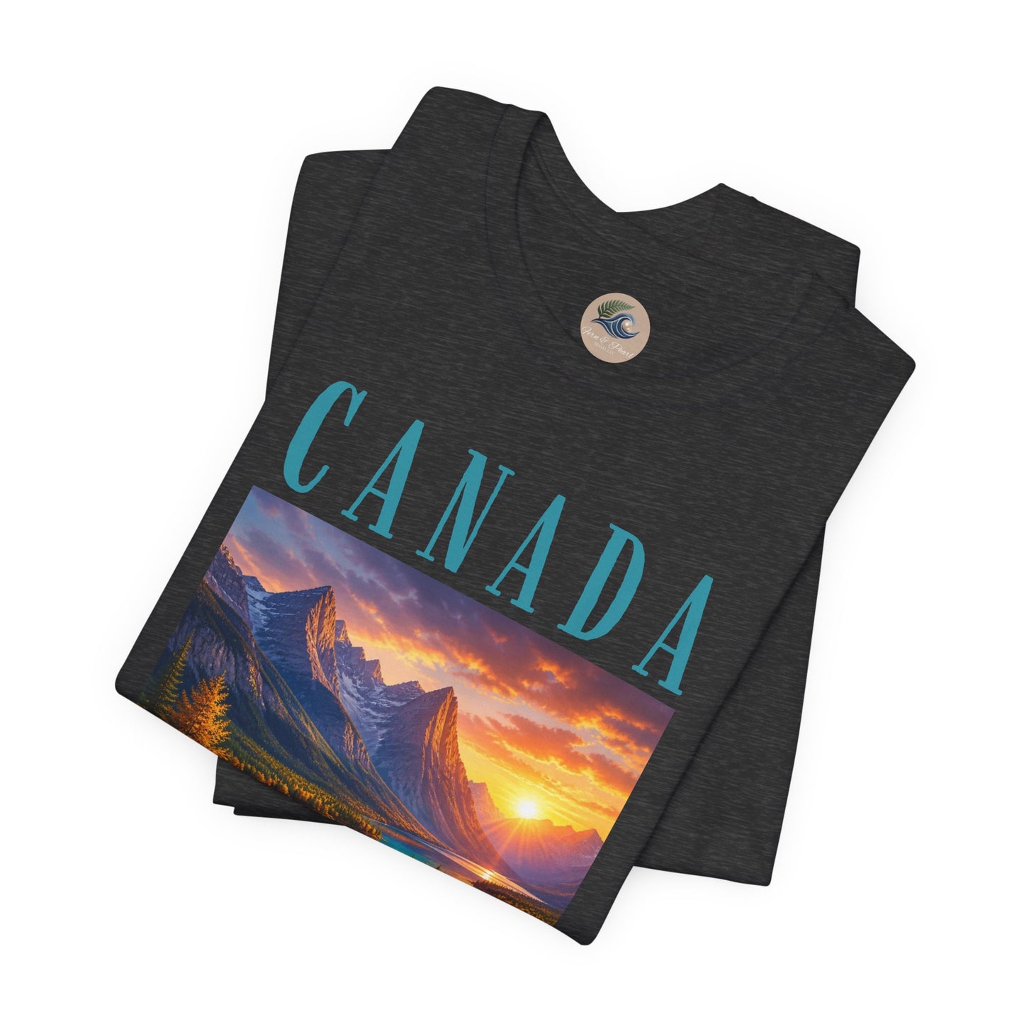 Canada Banff Scenic Mountain Tee — Sunrise Lake Landscape T‑Shirt