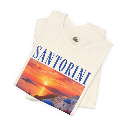 Santorini Sunset Tee — Greek Island Travel T‑Shirt