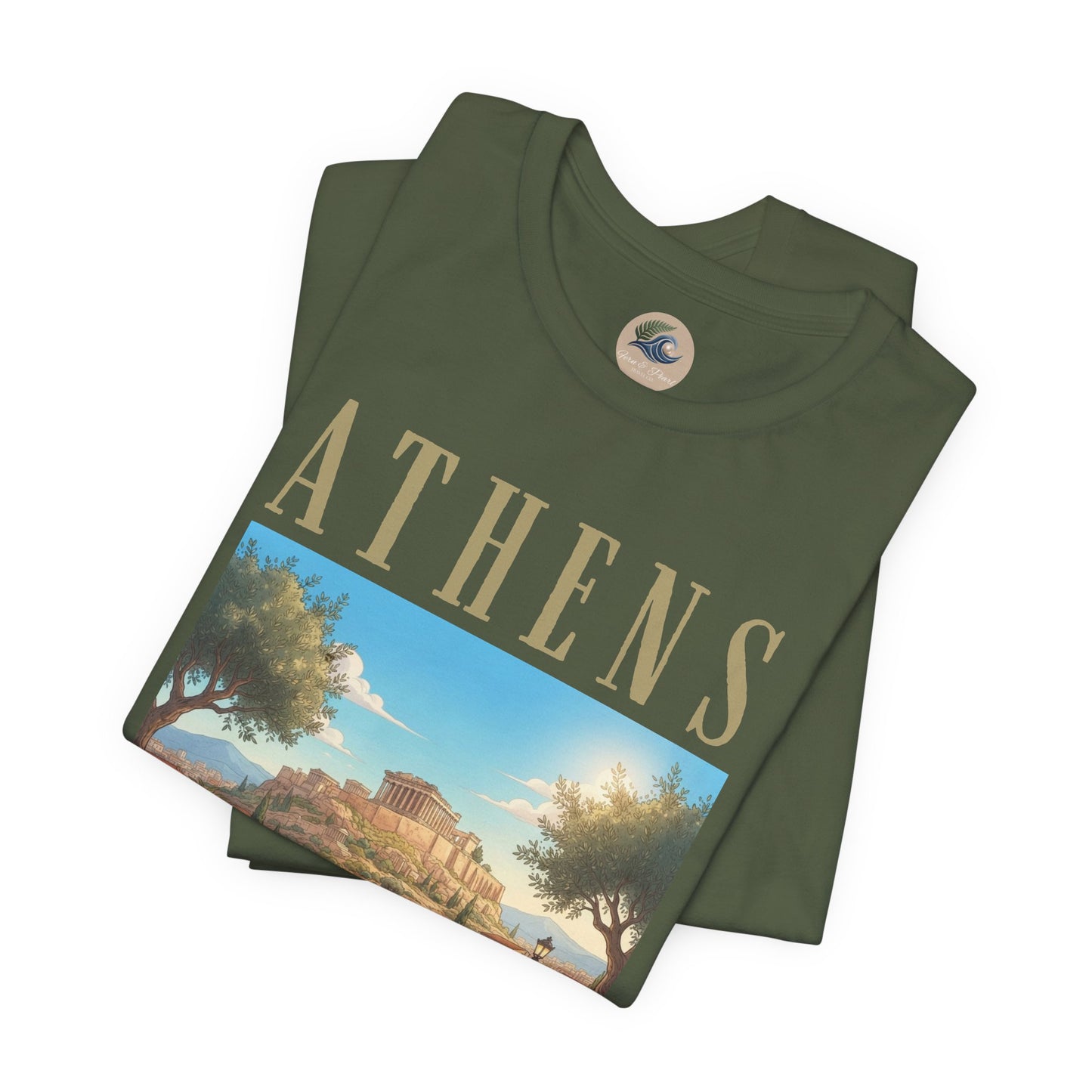 Athens Scenic Tee — Vintage Acropolis Travel T‑Shirt