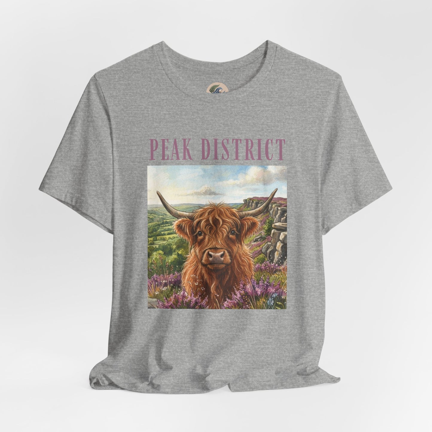 Peak District Highland Cow T‑Shirt