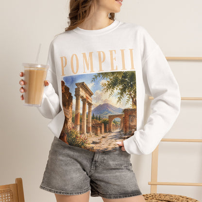 Pompeii Ruins Vintage Crewneck Sweatshirt
