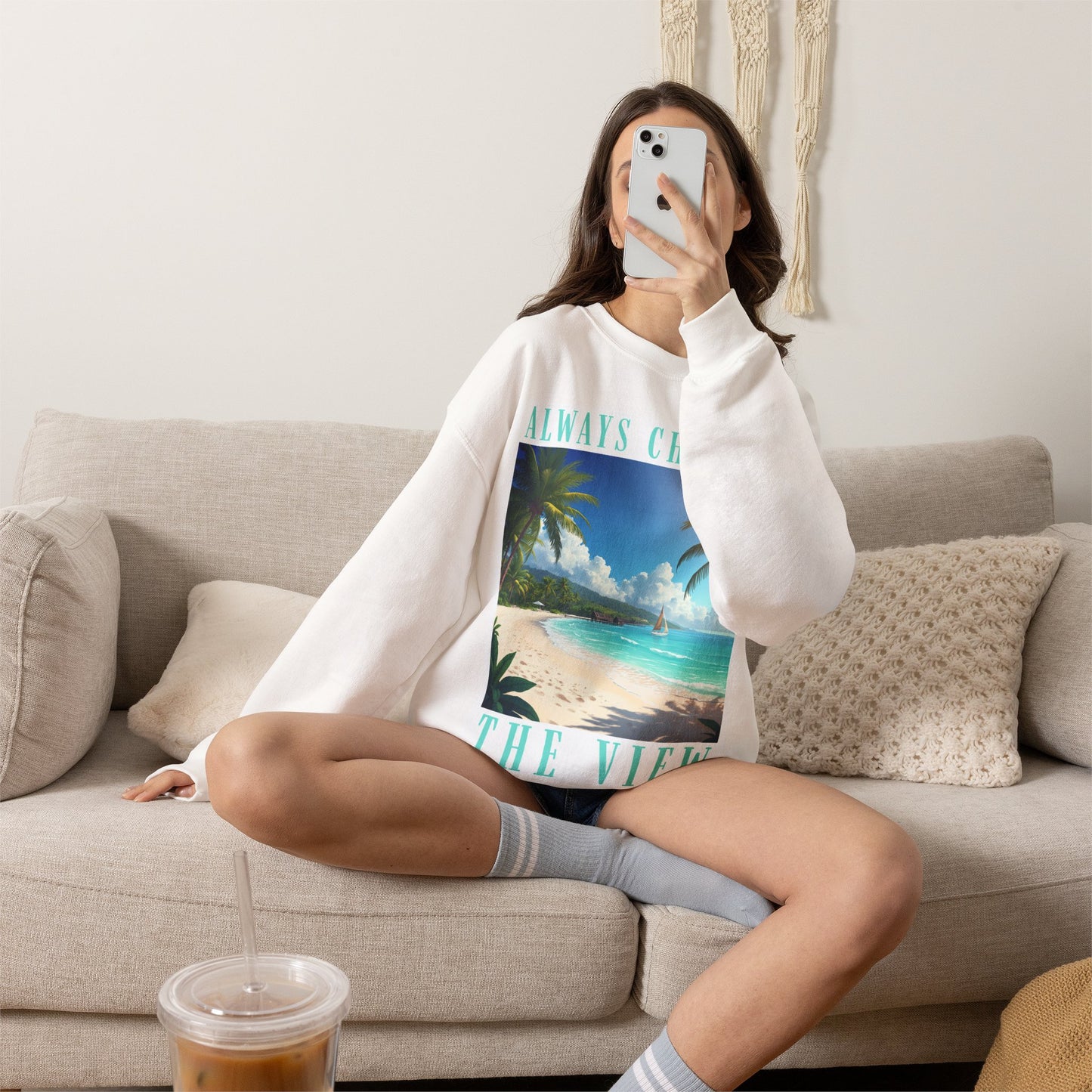 Always Chasing the View - Thailand Railay Beach Inspired Sweatshirt