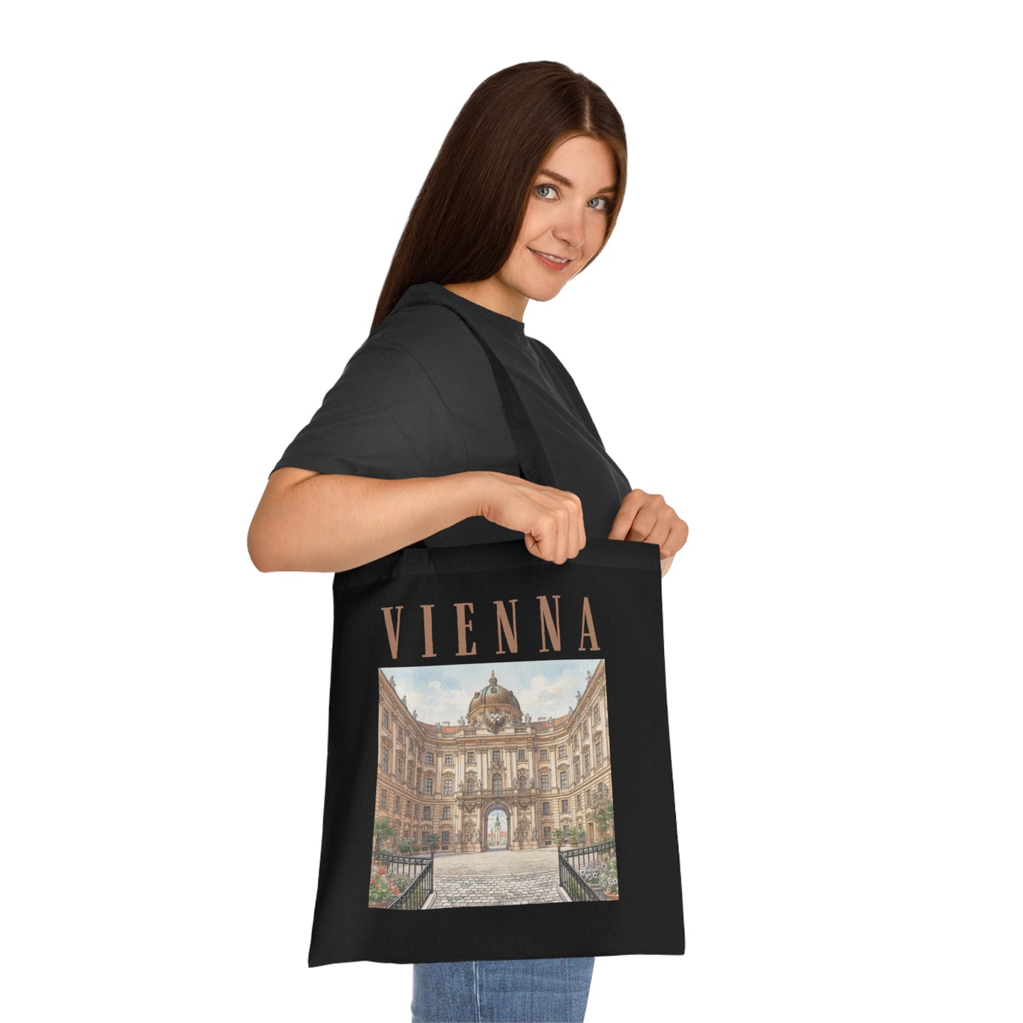 Vienna Architectural Photo Tote Bag – Vintage City Travel Souvenir