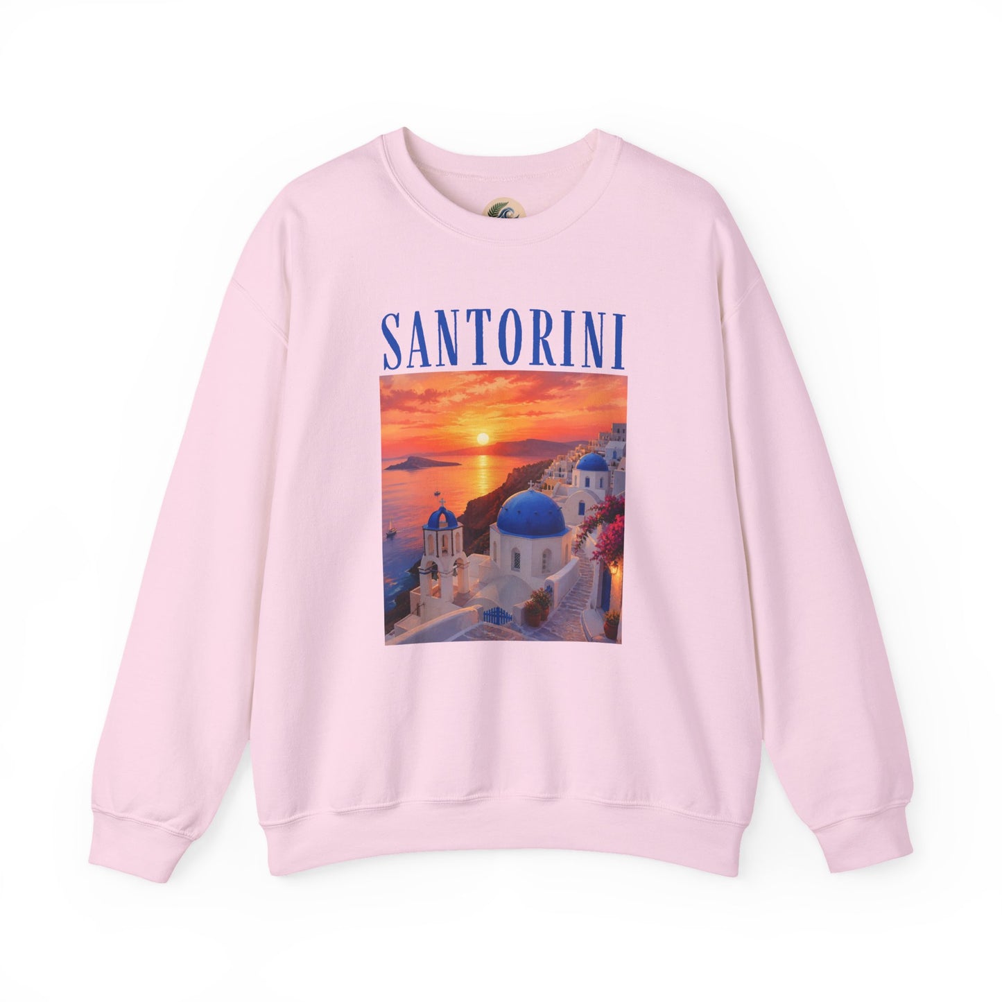 Santorini Sunset Sweatshirt — Greek Island Travel Crewneck