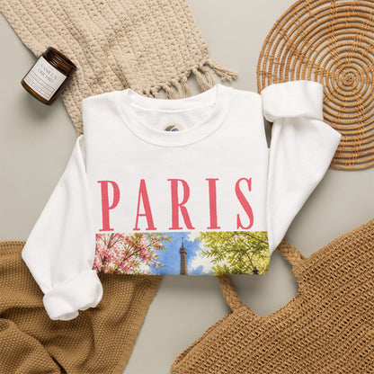 Paris Floral Eiffel Sweatshirt